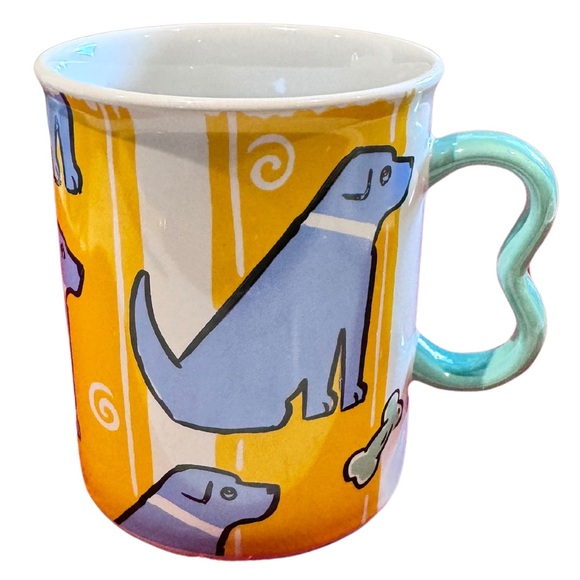 Dog Coffee Mug Designer Collection Signed Brenda Pfaltzgraff Collectible Canine - Picture 2 of 7